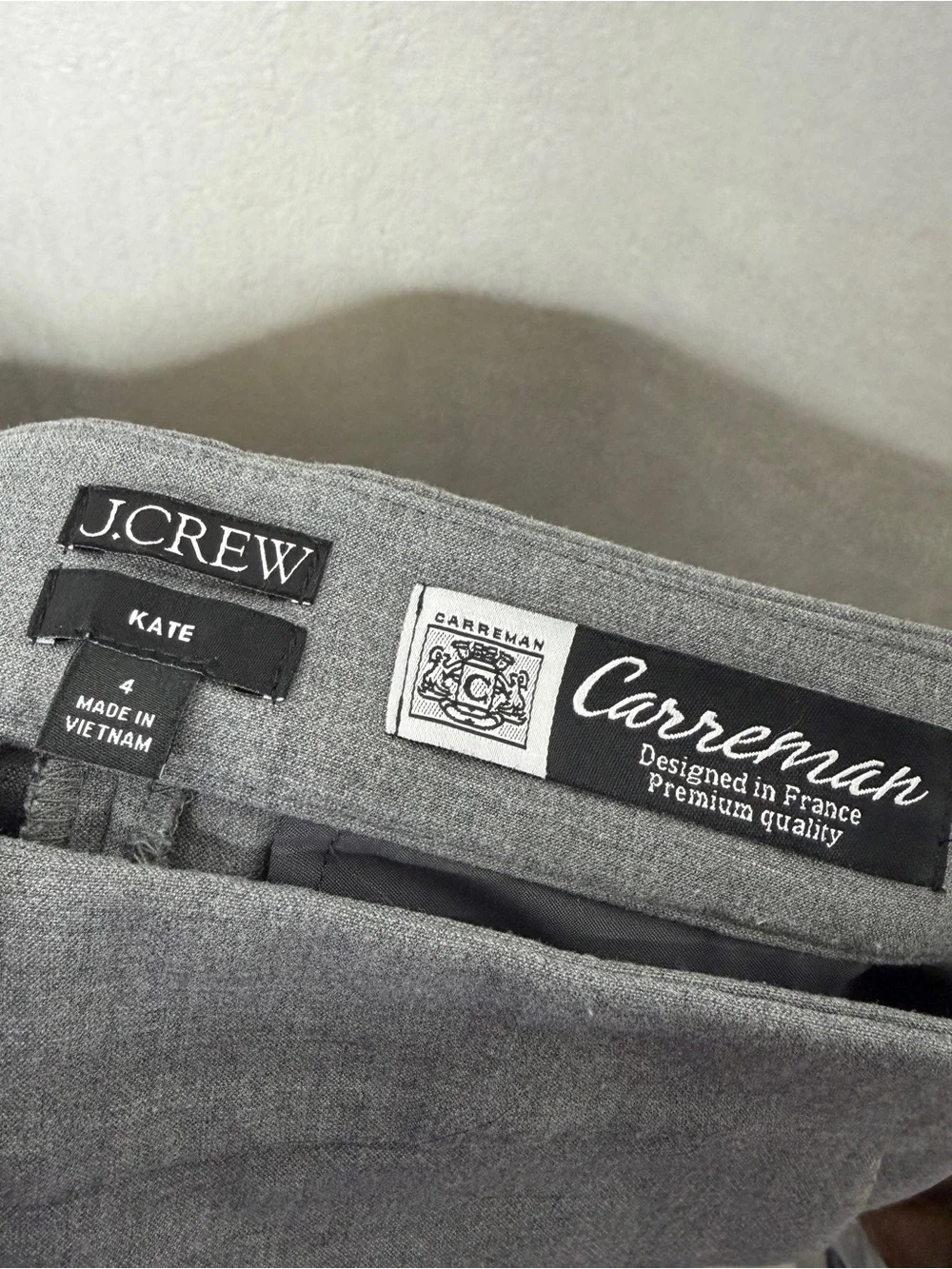 J.CREW / Kate Straight leg pants in heather smoked graphite gray / 4